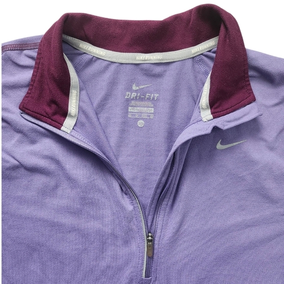 Nike Women's Purple Long Sleeve Top - Picture 3 of 4